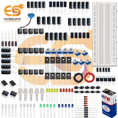 Combo of Electronic Power Component Kit- DIY Beginner Level Projects-STEM Learning-For Science Projects